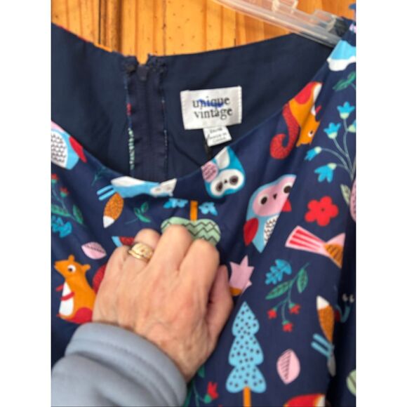 NWT unique vintage Woodland Creatures Dress - Picture 7 of 7